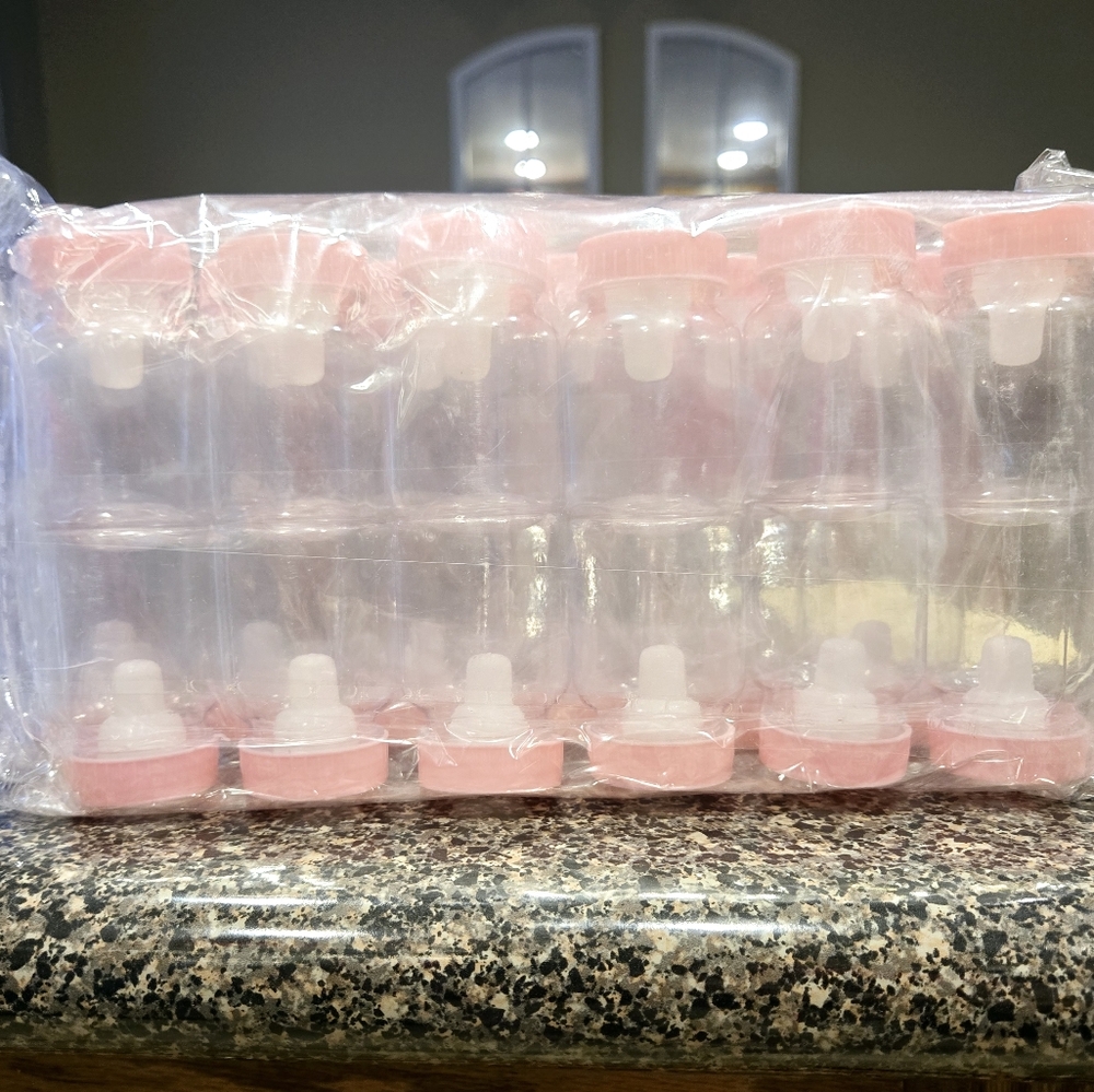 31 Pcs Plastic Baby Bottles for Baby Shower - Picture 2 of 6